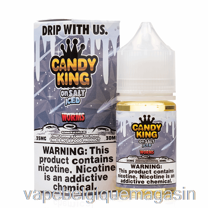 Vers Glacés Au Jus De Vape - Candy King Sur Sel - 30 Ml 35 Mg
